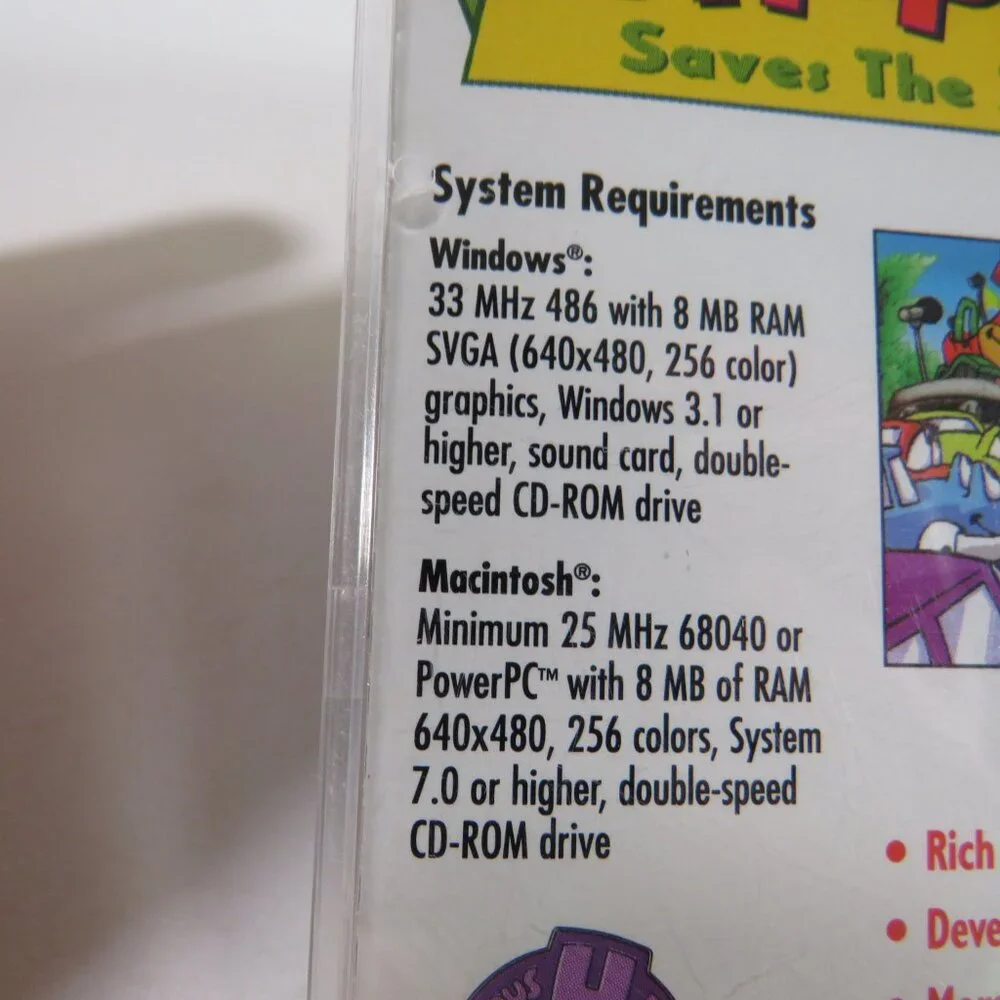 Putt-Putt Saves the Zoo Computer Game OUT OF DATE SOFTWARE